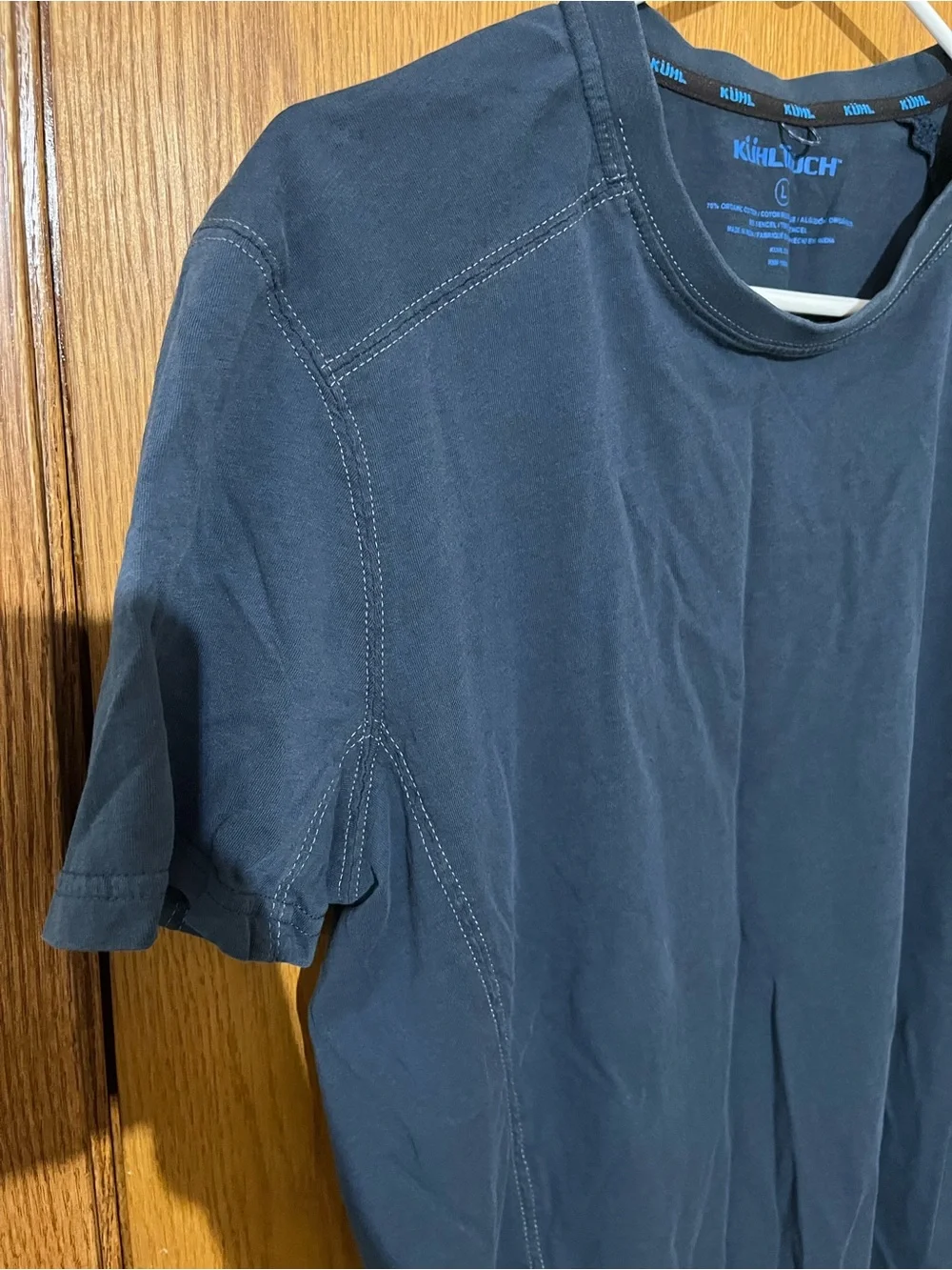 Kuhl Men’s Short Sleeve Navy Performance Tee - Picture 3 of 4